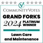 winners badge grand forks 2024 platinum lawn care and maintenance Landscaping and Lawn Care Services | PRO Land | Snow | Grand Forks, MN