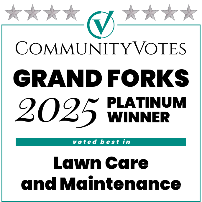 winners badge grand forks 2025 platinum lawn care and maintenance Landscaping and Lawn Care Services | PRO Land | Snow | Grand Forks, MN