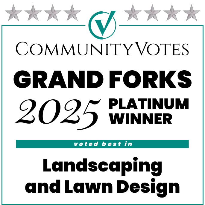 winners badge grand forks 2025 platinum landscaping and lawn design Landscaping and Lawn Care Services | PRO Land | Snow | Grand Forks, MN